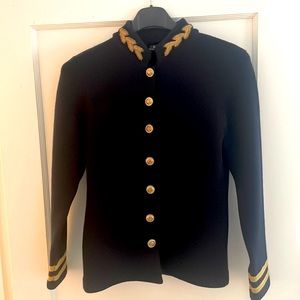 RALPH LAUREN Navy Sweater Jacket